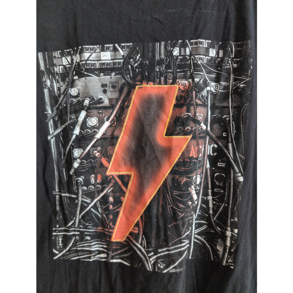AC/DC Band Official Merchandise Front/ Back Graphic T-shirt size M Artsy Black - Picture 4 of 7